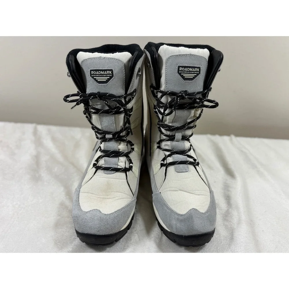 Roadmark Polar Bear PTX Women's 8.5 White Gray Winter Snow Hiking Boots